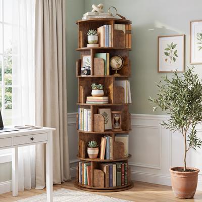 Rackcog 4/5/6-Tier Rotating Bookcase