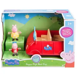 Jazwares Peppa Wutz Peppa's großes rotes Auto mit 2 Spielfiguren