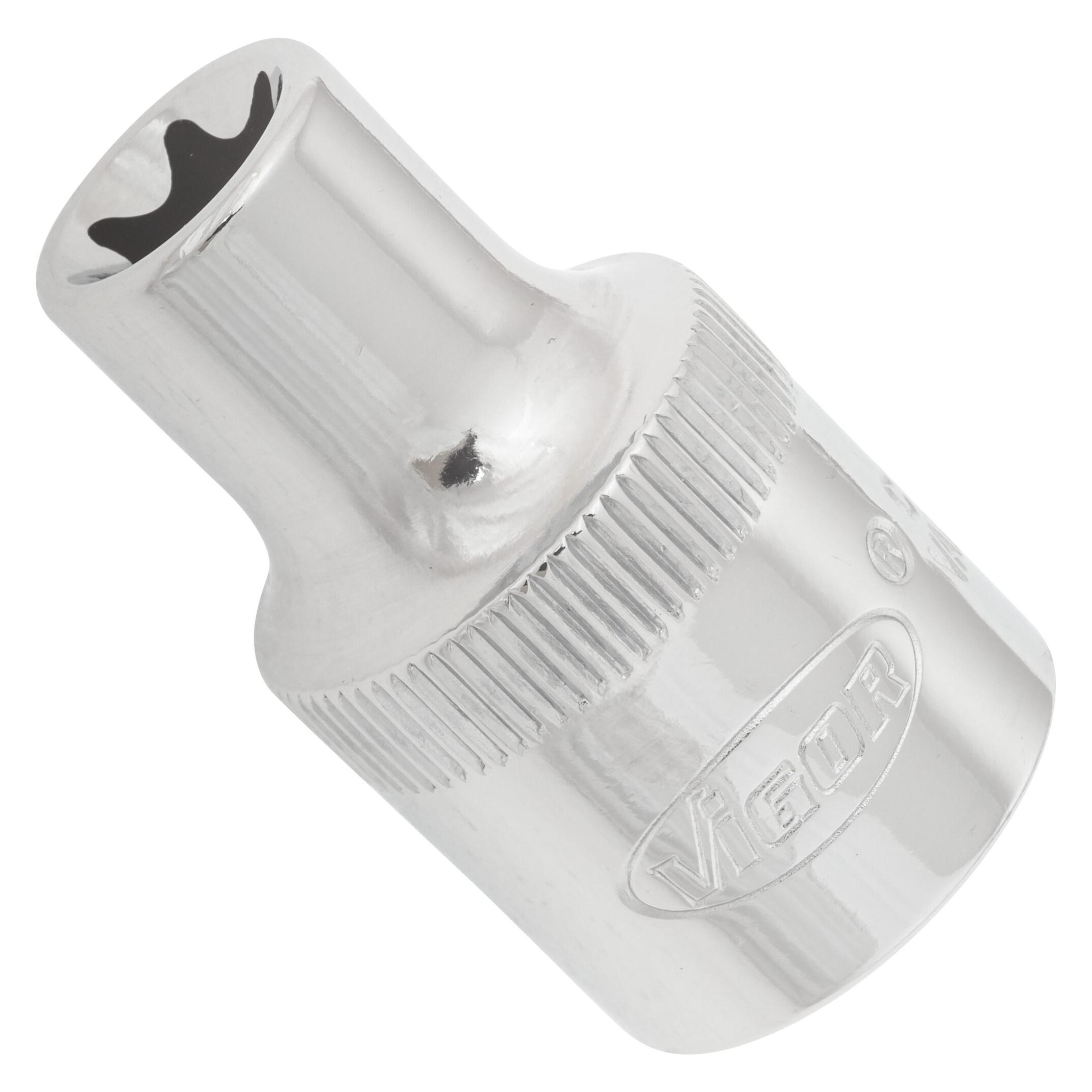 Vigor T-Profil Steckschlüsseleinsatz V2731 Vierkant12,5 mm (1/2 Zoll) E Profil E11 (V2731)