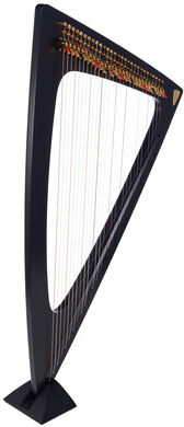 Salvi Delta Electric Harp Ebony Mattschwarz
