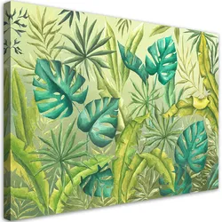 WANDBILD monster's blätter