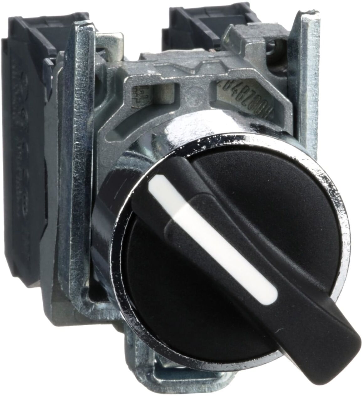 Schneider Electric Wahlschalter XB4BD25 2-Stell. rast. 1S1Ö schwarz)