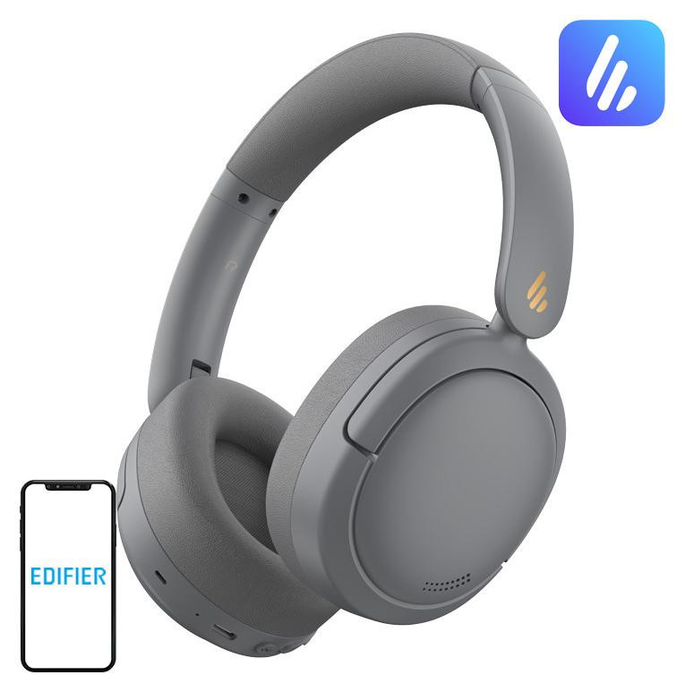 Edifier W800BT Pro Draadloze Hoofdtelefoon met Microfoon - Grijs
