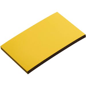 Sprintis Magnetschilder MSXX000921, gelb, 80 x 50 mm, für Handbeschriftung, 100 Stück