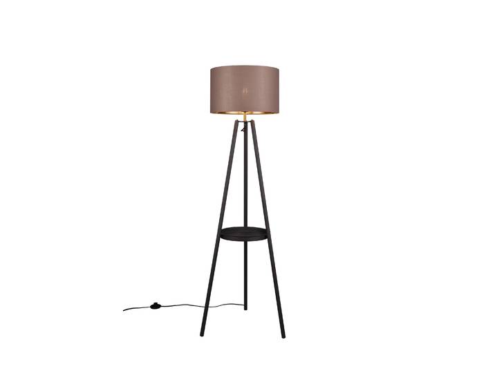 Lampadaire trois pieds design avec abat-jour tissu
