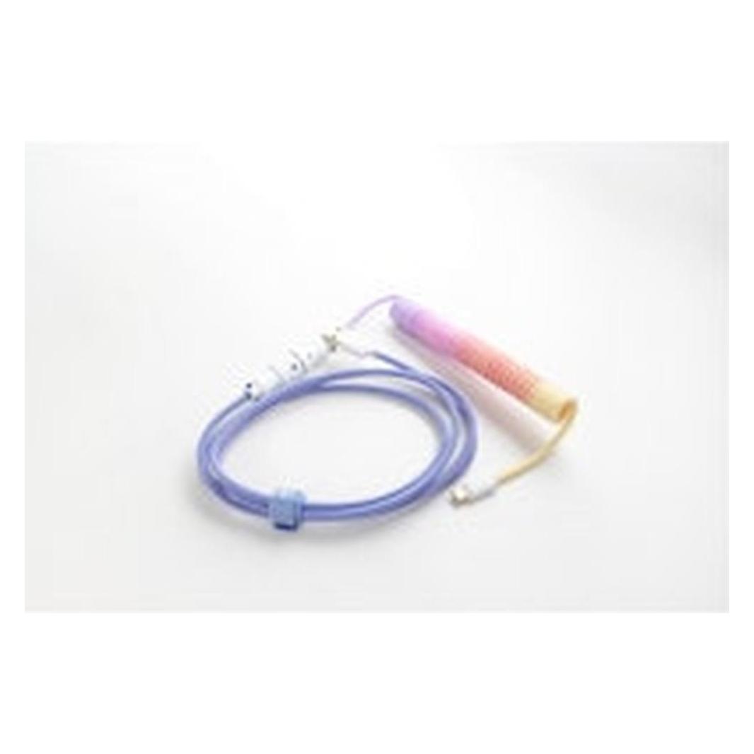 Ducky Premicord Afterglow Coiled Cable, USB Typ C auf Typ A - 1,8m (1.80 m, USB 2.0) (DACOC2-AFT1)