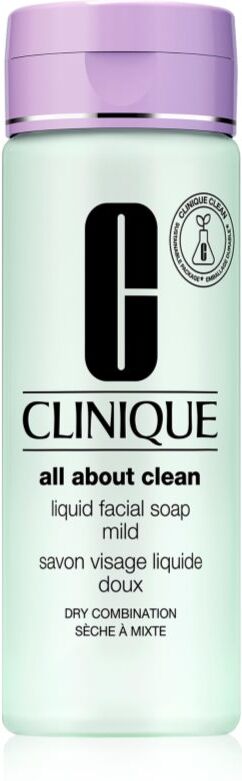 Clinique Liquid Facial Soap Mild Flydende sæbe til tør og kombineret hud 200 ml