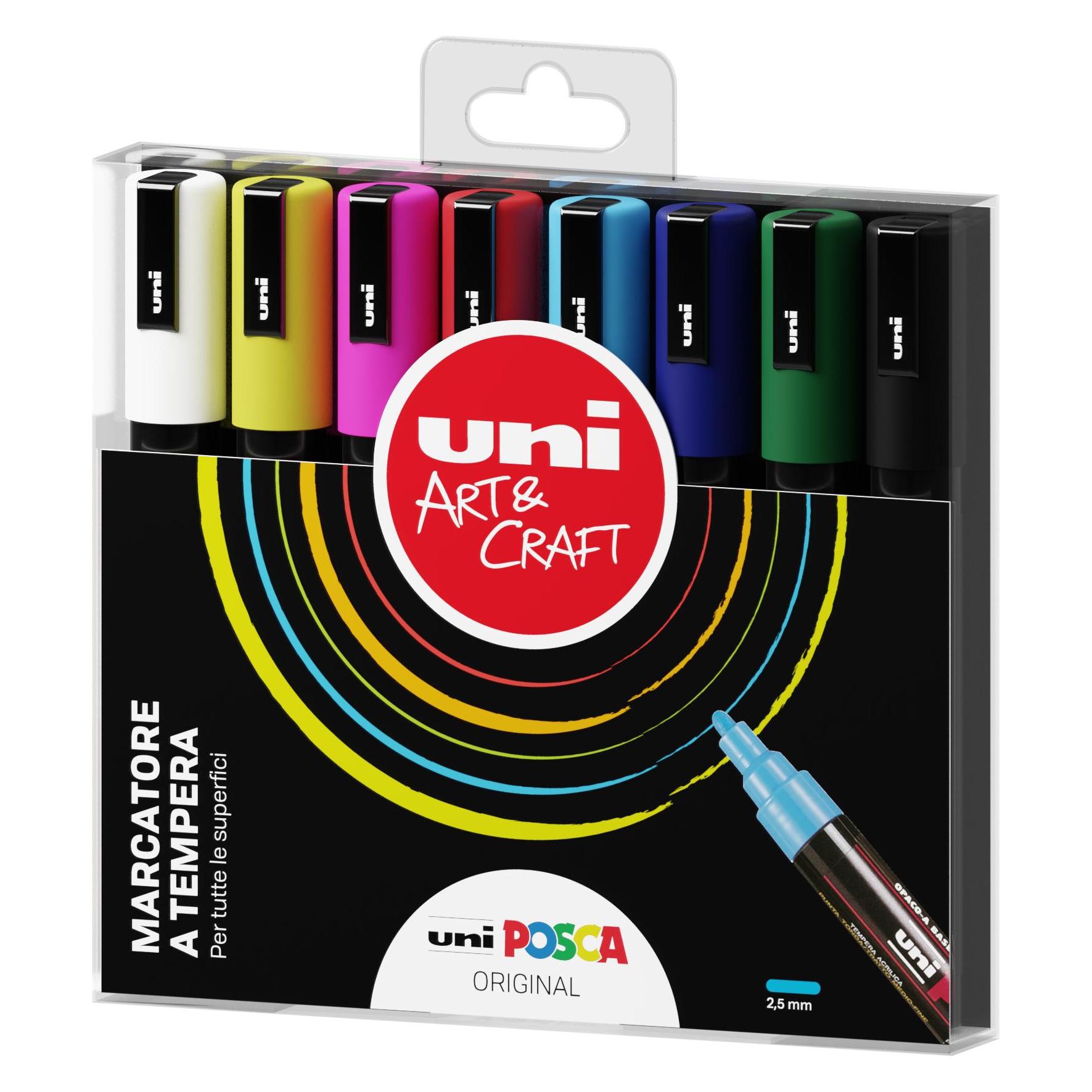 Uni-ball Uni Posca Medium Tip Original, Pack 8 Stück (8x) (MPC5M8P)