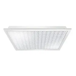 Esylux EQ10132339 LED-Deckeneinlegeleuchte mit transparentem, mikroprismatischem Diffusor, Farbtemperatur ca. 3000 K (warmweiß) CELINE-2 PNL 600 DDP