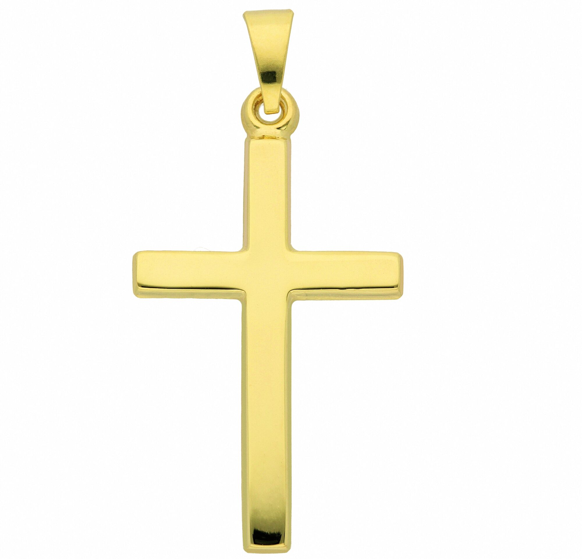Kreuzkette ADELIA´S "Adelia's Halskette - Kreuzkette mit Kreuz Anhänger aus 333 Gold Halskette - Kreuzkette mit Kreuz Anhänger aus 333 Gold" Gr. 45, gold, Halsketten, Damen, Gold, Kreuzkette