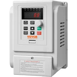 VEVOR 4kW 18A 5PS Frequenzumrichter VFD AC 220–240V Frequenzregler Drehzahlregler Frequenzwandler Wechselrichtermotor VFD Inverter Variable Frequency Driver inkl. 20cm Steuerkabel