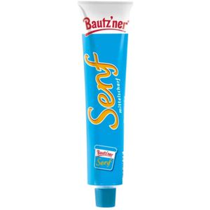 Bautzner Senf mittelscharf, fein, ohne Konservierungsstoffe, in der Tube, 200 ml