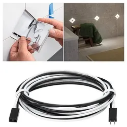 LumiTiles Kabel Square Warmweiß 0,7m 12V Schwarz Kunststoff