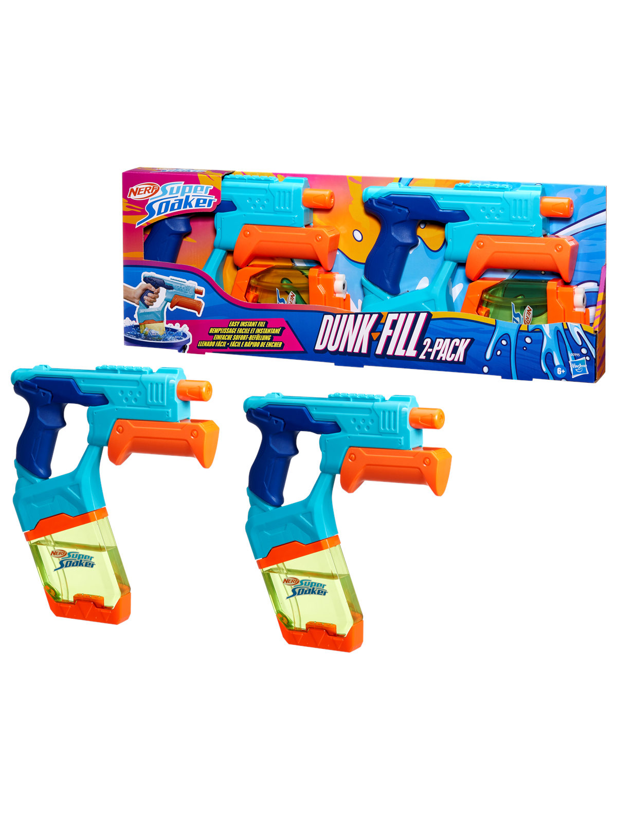 NERF Super Soaker Dunk-Fill Water Blaster 2-Pack