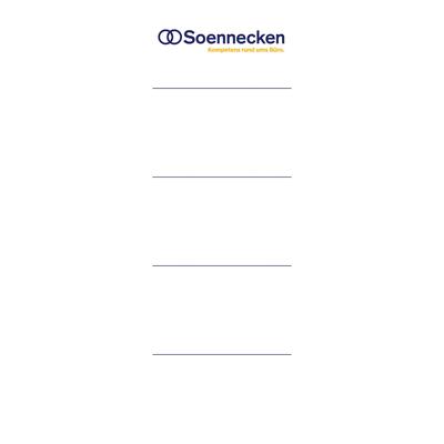Soennecken Einsteckrückenschild 3372 48x153mm weiß 10 Stück