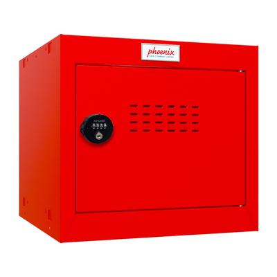 Phoenix CL0344RRC Würfel-Schließfach Cube Locker 44L Rot - Kombinationsschloss - Für Hause, Büro, Fitness, Schüle