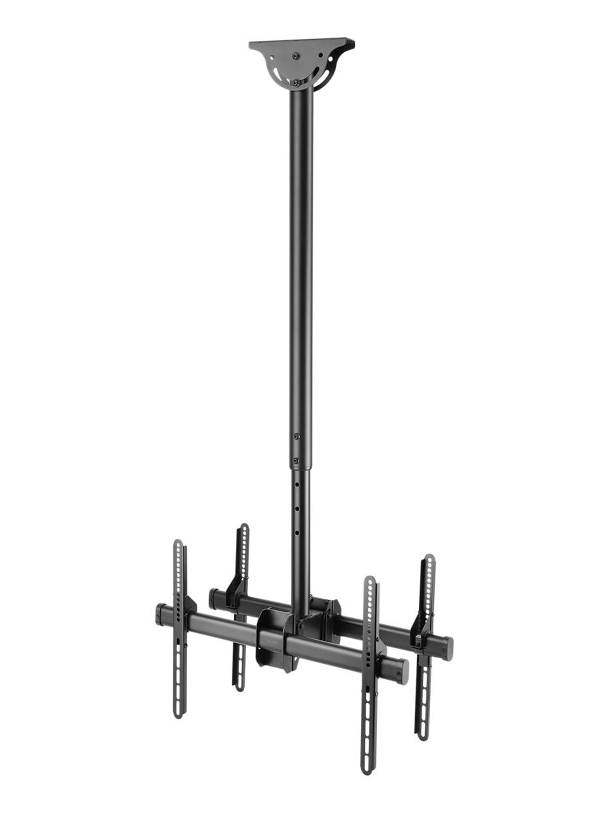 Deltaco ARM-0404 Office Telescopic Double TV Ceiling Mount - Max 45 kg - recommended for 70"