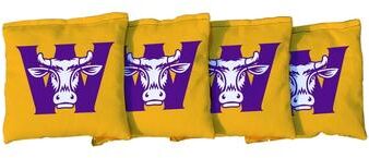 Skip's Garage Williams College Ephs Yellow Cornhole Bags