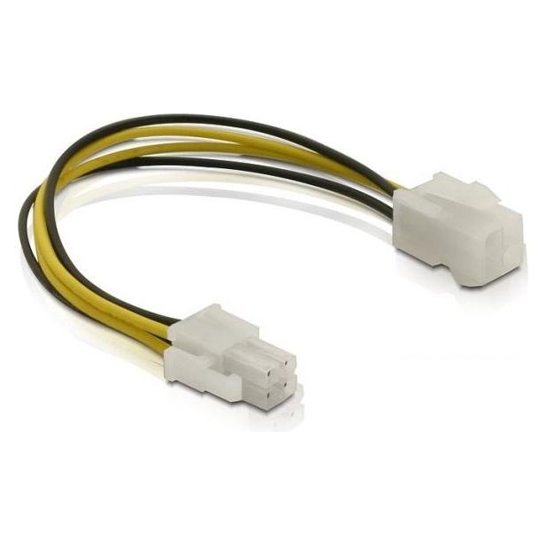 Delock Stromverlängerungskabel 4Pin (15 cm, 4 pin CPU) (82428)