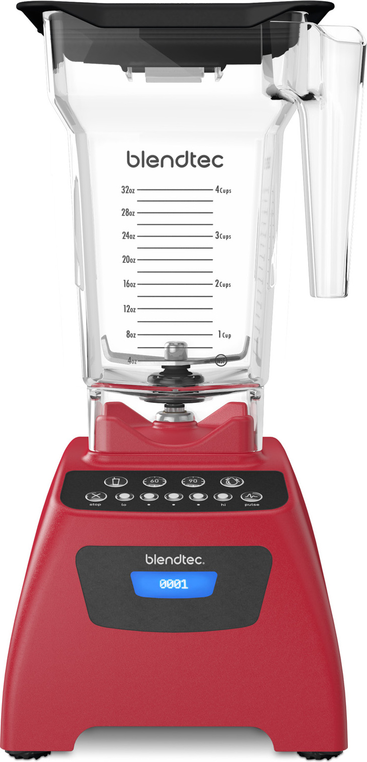 Blendtec Classic 575, Tischplatten-Mixer, Pulsfunktion, Eis-Crusher, 2100 W, Rot