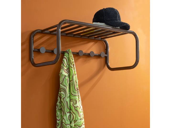 Porte-manteaux mural Retro 72 x 25 x 35cm Marron/Marron