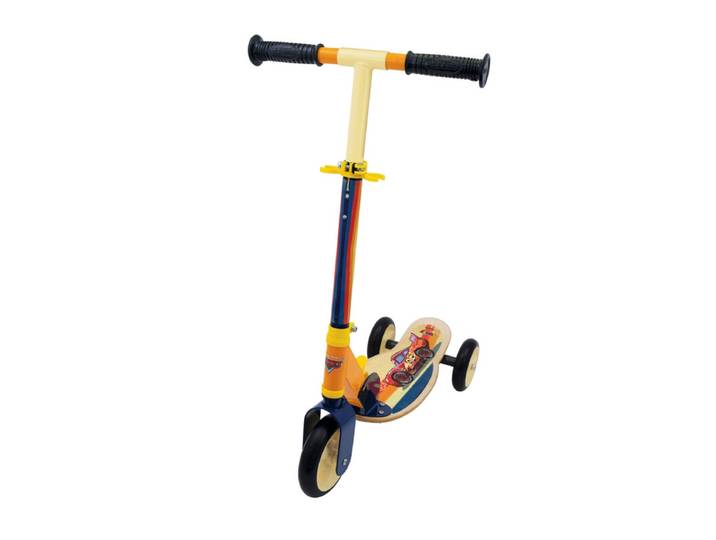 Smoby - Cars - Patinette Bois Et Métal 3 Roues - Trottinette Enfant - Roues Silencieuses