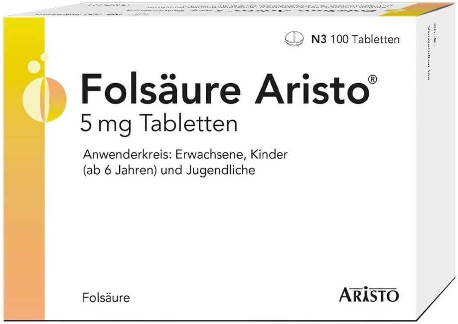 Folsäure Aristo 5 Mg Tabletten