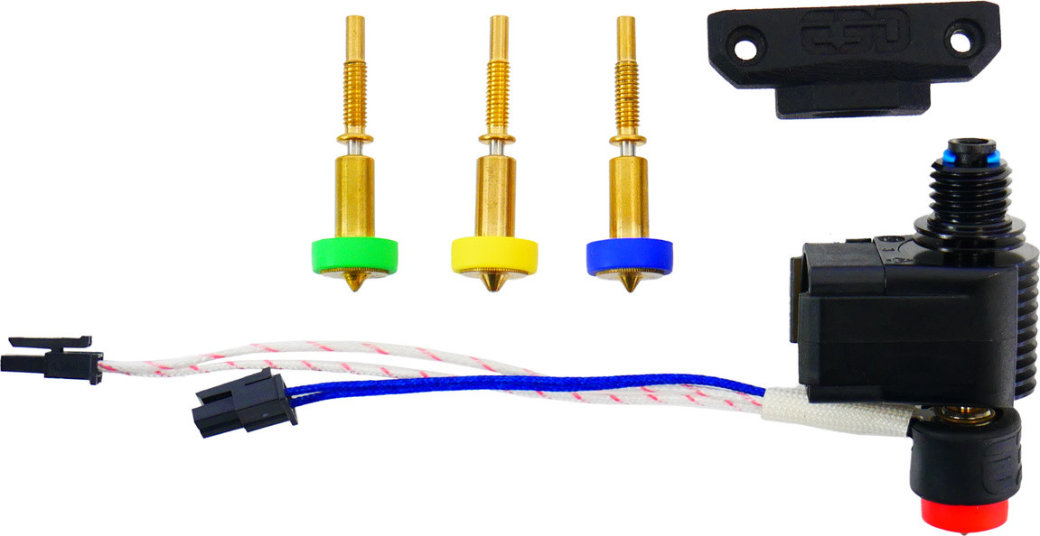 E3D Revo Micro Hotend met LGX-adapter 24V Complete nozzle-kit