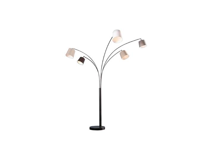 Flexible Design Stehlampe „Levels“ mit Marmorsockel Leinen Schwarz/Grau/Weiss Invicta Interiors