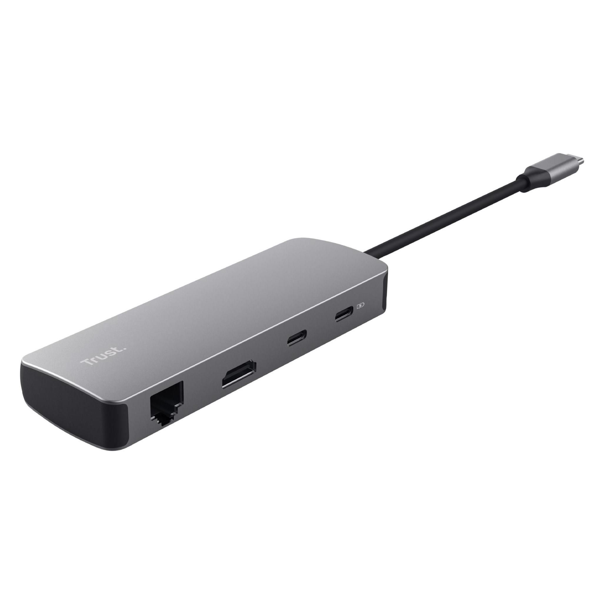 Trust Dalyx 8-in-1 Multiport Adapter (USB-C, 8 Ports) (25672)