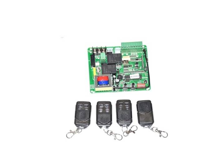 Max. 750 W AC220 V Schiebetoröffner Motorsteuereinheit PCB Controller Platine Elektronische Karte Fernbedienung optional Wohnauffahrt(4 remote control)