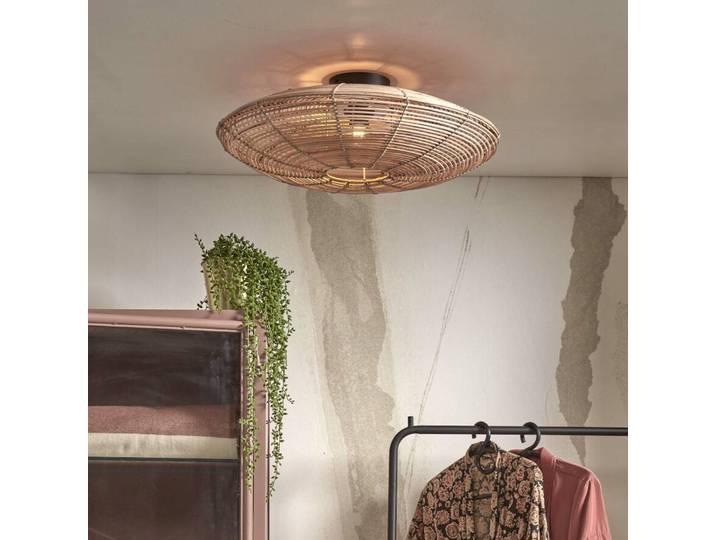 Good & Mojo Deckenlampe Tanami, dimmbar, Holz hell, für Wohn- / Esszimmer, Holz, Deckenlampe