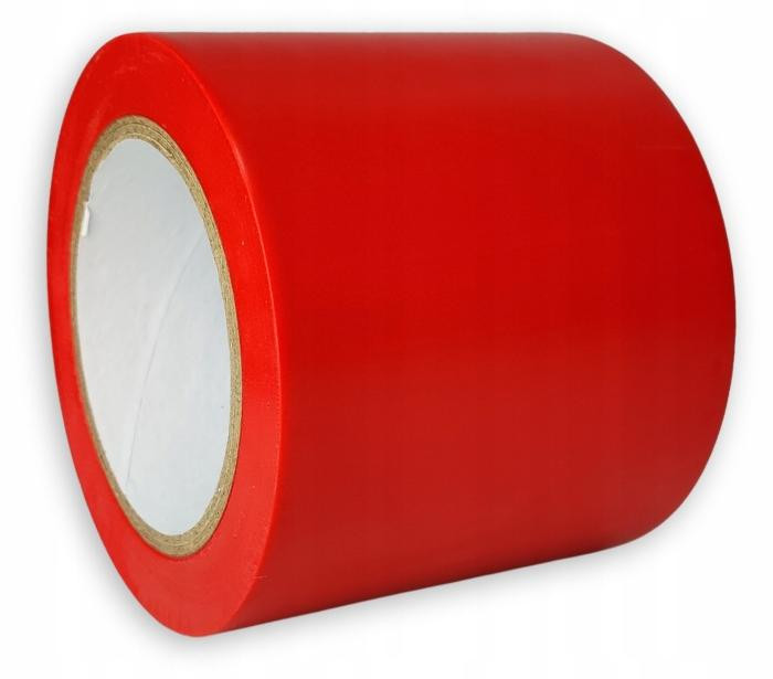 Scapa waarschuwingsband vloermarkering PVC rood 10 cm x 33 meter