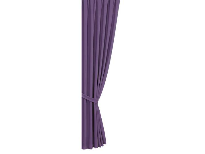 Verdunkelungs-Schals mit Universalschienenband, Flieder, Größe 304 (2er-Pack Raffhalter, 80 cm)