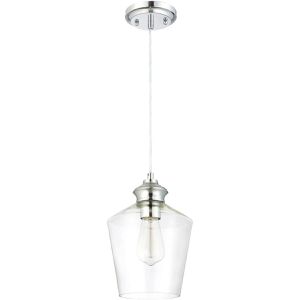 Westinghouse Pendelleuchte mit E27-Fassung, Ø 20 cm, aus Glas, weiß