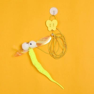 Uplift Picks Elastic Hanging Feather Bell Cat Teaser Toy c