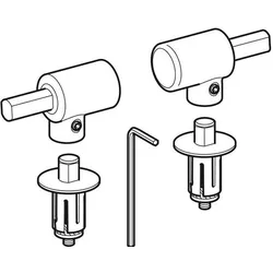Geberit, WC Deckel, Scharniere passend zu Flow WC-Sitz 575950