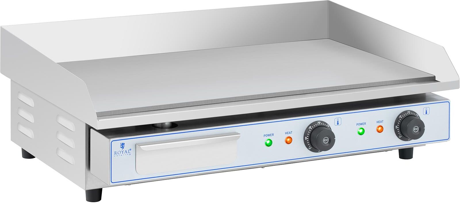 Double Electric Griddle - 730 x 400 mm - Royal Catering - Flat - 2 x 2,200 W RC-EG001