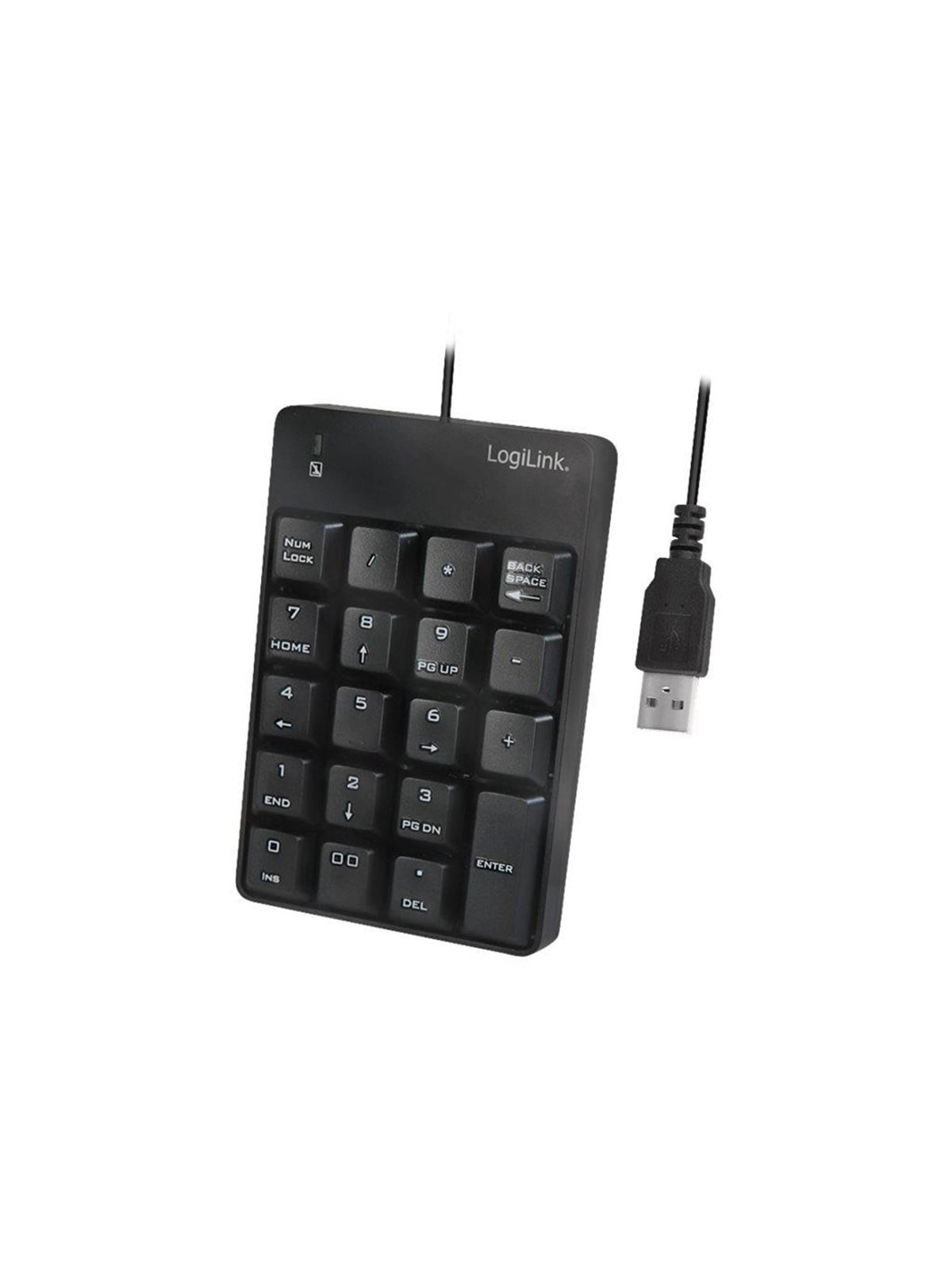 LogiLink Keypad with USB connection 19 keys - Numpad - Schwarz