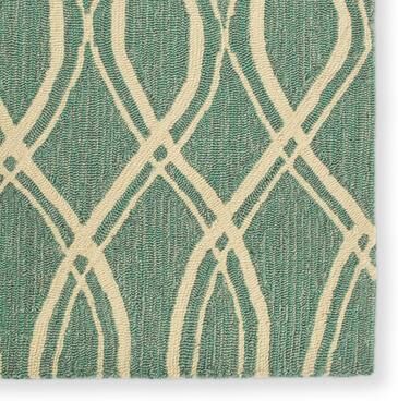Alexander Home Capri Geometric Links Hand-hooked Indoor/ Outdoor Rug