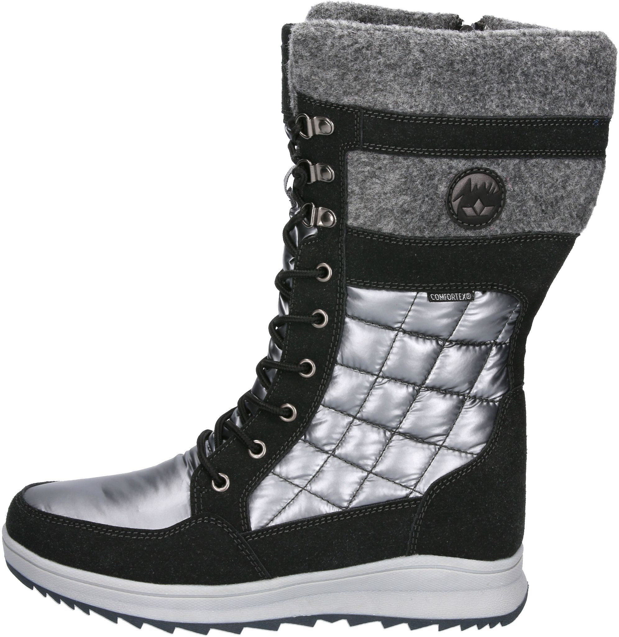 Winterboots LICO "Winterboot Signe", Damen, Gr. 40, grau, Synthetik, Schuhe Winterboots grau 40