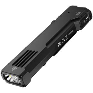 Wuben Taschenlampe X5, LED, aufladbar, 1.300 Lumen, 14 cm, wasserfest, schwarz
