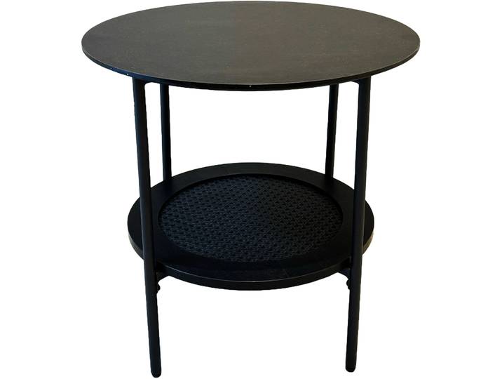 Beistelltisch Perri schwarz MDF/Melaminfolie B 50 H 50 cm