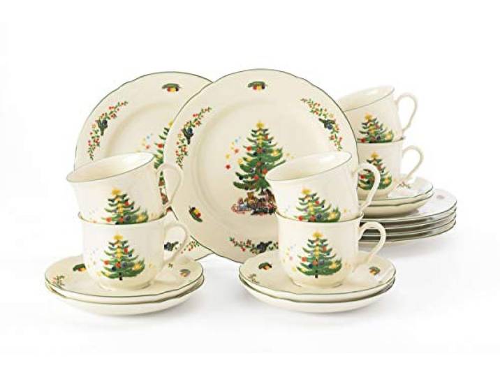 Kaffeeservice 18-teilig Marieluise elfenbein Weihnachten Seltmann Weiden
