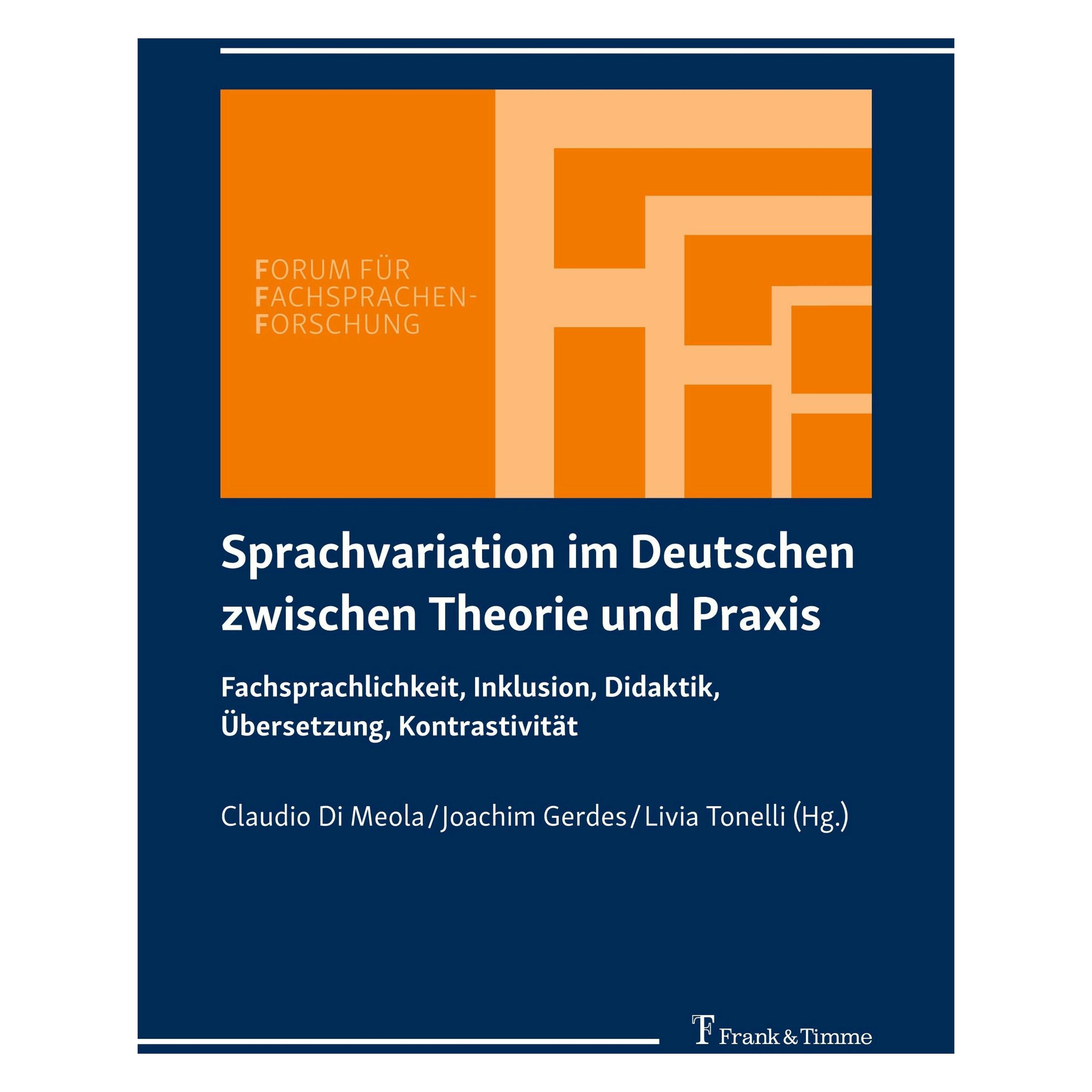 Frank & Timme Sprachvariation im Deutschen zwischen Theorie und Praxis (Deutsch, Softcover, Claudio Di Meola, Joachim Gerdes, Livia Tonelli) (69119087)