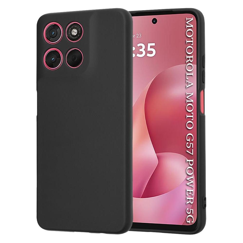 Techsuit - SoftFlex - Motorola Moto G57 Power / G67 Power - Black (Motorola Moto G57 Power, Motorola Moto G67 Power) (64986151)
