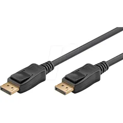 GOOBAY 74759 - Displayport 2.1 Kabel zertifiziert, 16K 60Hz, 1,0m