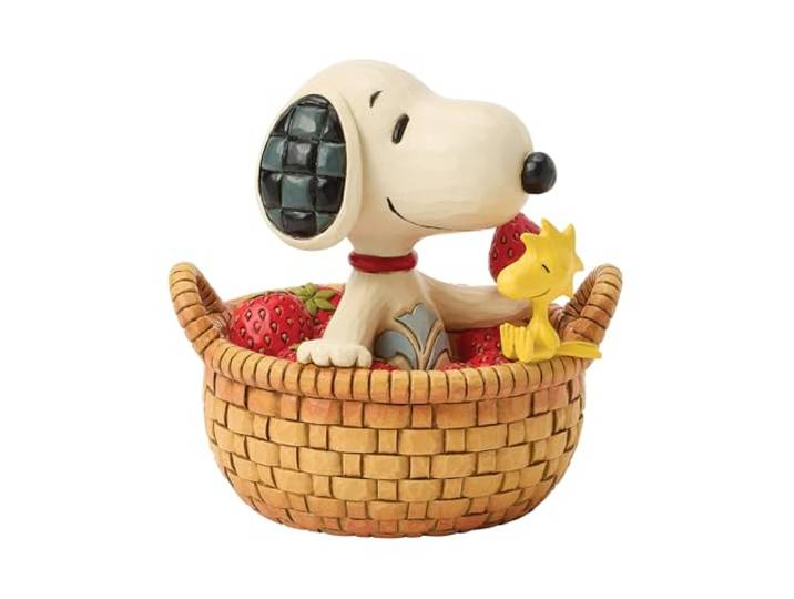 Enesco Jim Shore Peanuts Snoopy und Woodstock (Erdbeerkorb)