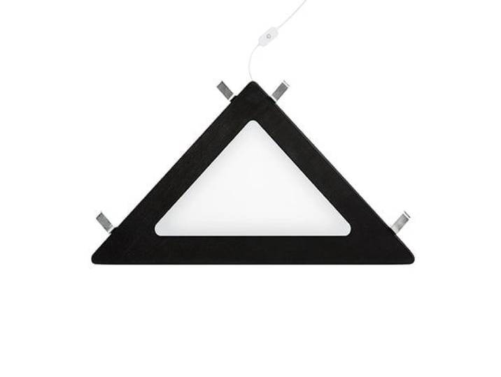 Eckablage mit LED-Licht Schwarz