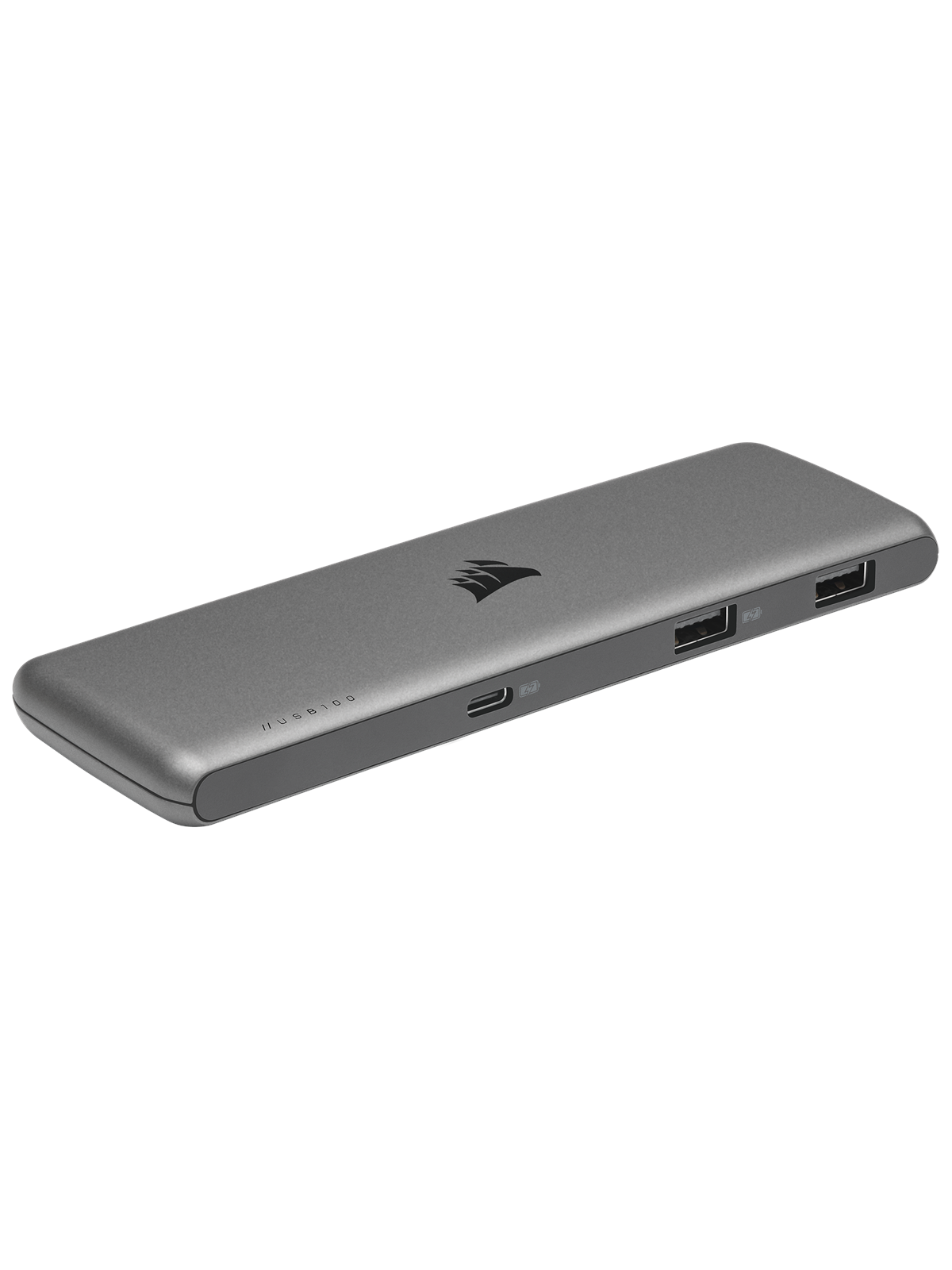 Corsair USB100 7-Port USB Type-C/USB Type-A Expansion Hub USB-Hubs - USB 3.1 - 7 - Grau